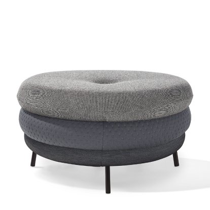 Pouf Fat Tom, 3-layer, with legs, Grey
