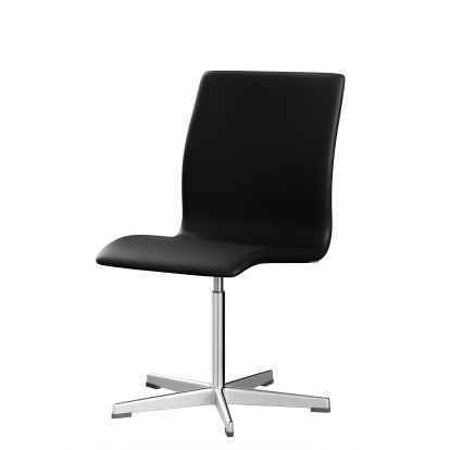 Oxford Office Swivel Chair, Without armrests, Low back, Fixed base, Soft leather, Black