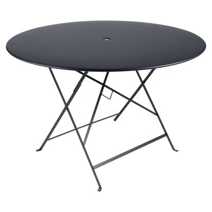 Bistro Folding Table round, H 74 x Ø 117 cm, Anthracite