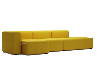 Mags Sofa with Récamière, Left armrest, Steelcut Trio - yellow