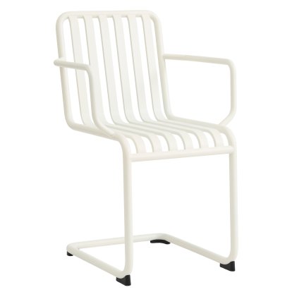 Palissade Cantilever Chair, Cream white, With armrests