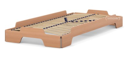 Rolf Heide Stacking Bed, 90 x 200, Lacquered beech, Solid wood frame