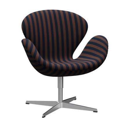 Swan Chair, Special height 48 cm, Voulez-vous, 007 - Navy blue / terracotta