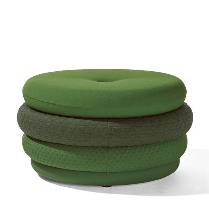 Pouf Fat Tom, 4-layer, without legs, Green