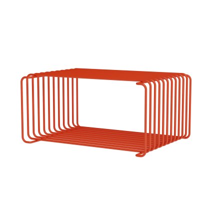 Panton Wire Low Shelf, 26 cm, Rosehip