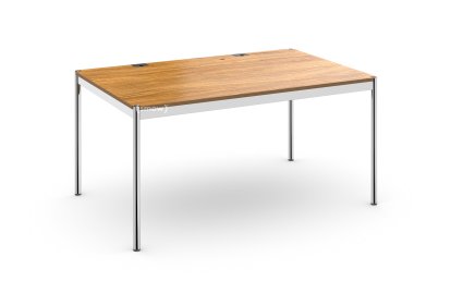 USM Haller Table Plus, 150 x 100 cm, 07-Natural lacquered oak, Hatch right