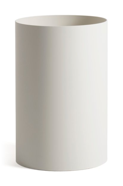 Waste basket, Matt, White