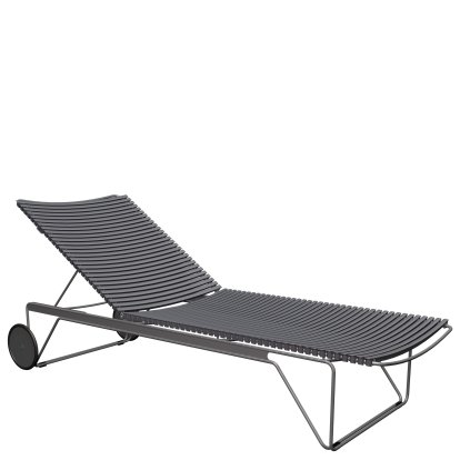 Click sun lounger, Dark grey, Without cushion