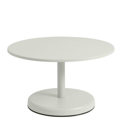 Linear Steel Coffee Table, Ø 70 x H 40 cm, Grey