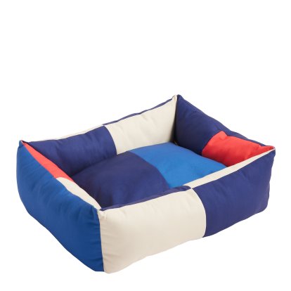 Dog Bed, H 26 x W 78 x D 65 cm, Red / blue