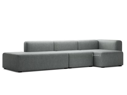 Mags Sofa with Récamière, Right armrest, Hallingdal - black/white