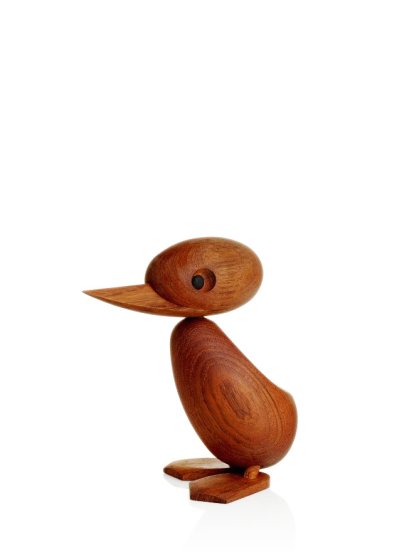 Duck & Duckling Wooden Figure, Duck