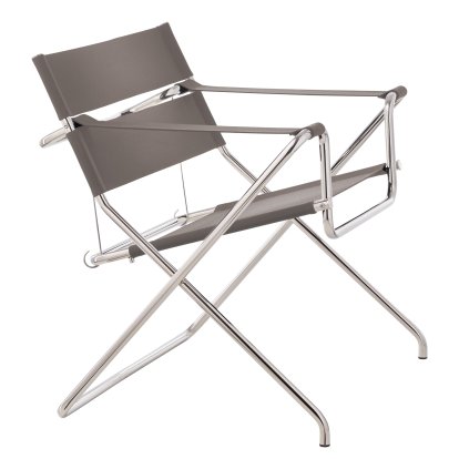 D4 Lounge Chair, Bauhaus Straps, mud brown