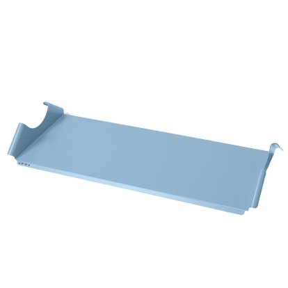 Moon Tray TV Shelf, Powder blue