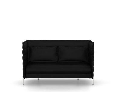 Alcove Sofa, Two-seater (H94 x W164 x D84 cm), Credo, Anthracite/elephant
