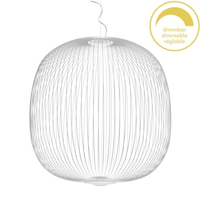Spokes Pendant Lamp, Ø70 cm, White, Dimmable