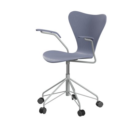 Series 7 Swivel Chair 3117 / 3217 New Colours, With armrests, Coloured ash, Lavender blue, Nine grey