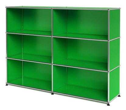 USM Haller Highboard L open, USM green