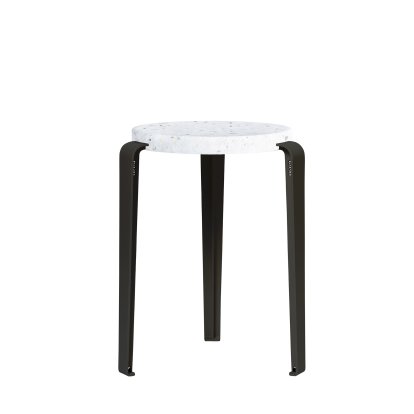 Lou Stool, Recycled Plastic, Venezia, Graphite black