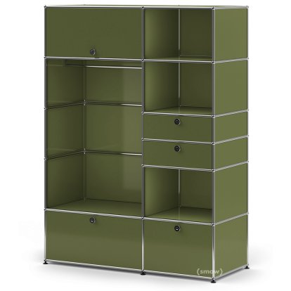USM Haller Wardrobe Model 1, Olive green RAL 6003