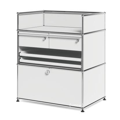 USM Haller Surgery Sideboard, Light grey RAL 7035, All compartments with a lock