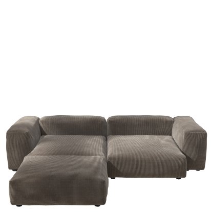 Vetsak Sofa Set 3, Cord velours - Mocha, Without cushion