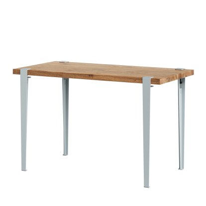 Tiptoe Dining Table Lobo, Reclaimed oak, Pale blue