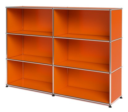 USM Haller Highboard L open, Pure orange RAL 2004