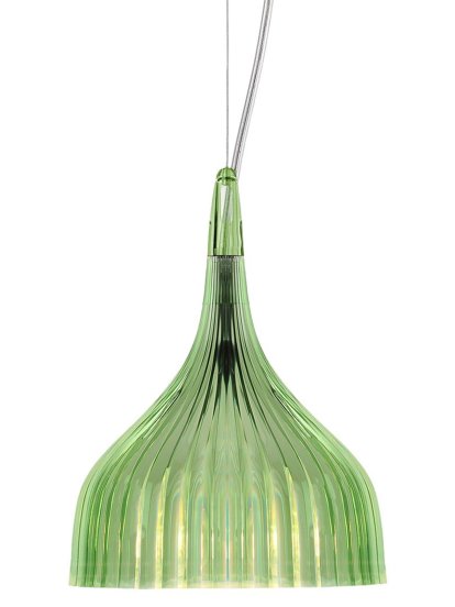 É Pendant Lamp / Wall Lamp, Suspension lamp, Transparent, Green