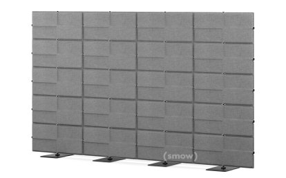 USM Privacy Panels Acoustic Wall, 3,00 m (4 elements), 1,79 m (5 elements), Anthracite