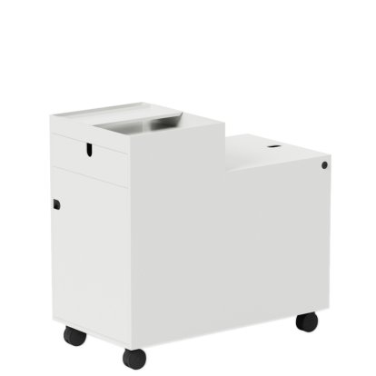 Next Roll Container, H 57 cm, White, With door