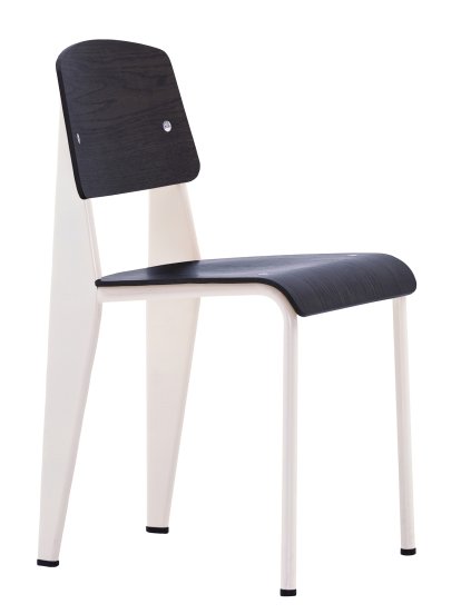 Standard Chair, Base ecru/Seat, back dark oak