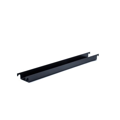 Cable Trough for Eiermann Table Frames, For table frame 100 cm (Eiermann 2), Black