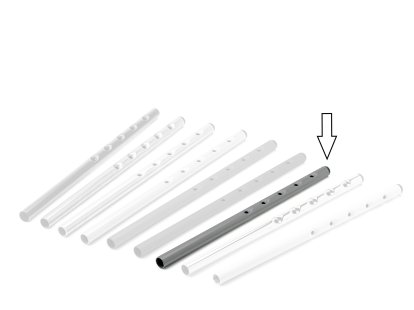 Height Extension (1 Set) for Eiermann Table Frames, Basalt grey