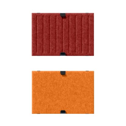 USM Soft Panel Duo for USM Haller Shelves, 50 cm x 35 cm, Red / Orange