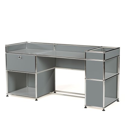 USM Haller Kids Desk, Mid grey RAL 7005