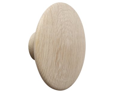 The Dots Hook, L (Ø 17 cm), Oak