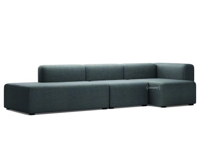 Mags Sofa with Récamière, Right armrest, Steelcut Trio - petrol