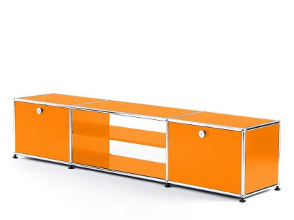 USM Haller TV-Table, Pure orange RAL 2004