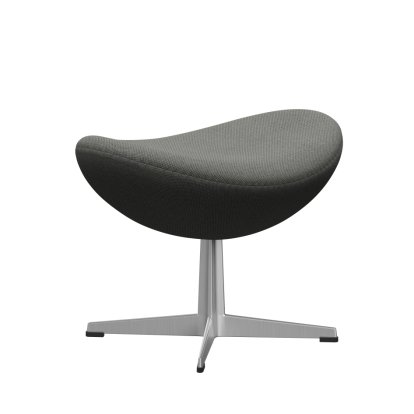 Egg Footstool, Re-wool, 158 - Taupe/natural, Satin polished aluminium