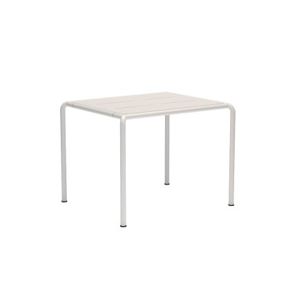 Avanti Table, 98 x 83 cm, Muted White, Aluminium