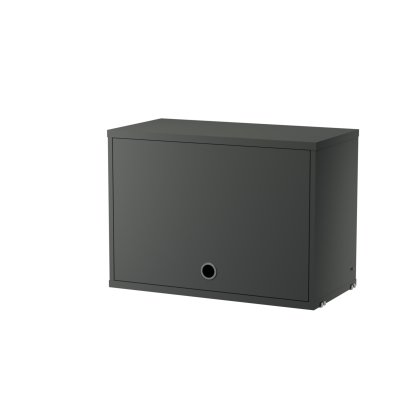 String System Cabinet With Flip Door, W 58 cm / Dark grey