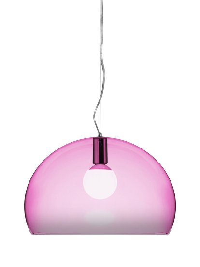 FL / Y Pendant Lamp, Transparent, Pink