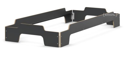 Stacking Bed Comfort, CPL anthracite, Without slatted frame