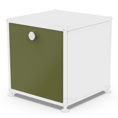 USM Haller Drop-down Door for USM Haller Shelves, 35 cm x 35 cm, Olive green RAL 6003