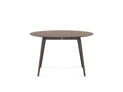 PLAYdinner Round Table, Smoked oak, Without extension plate, Without extension plate