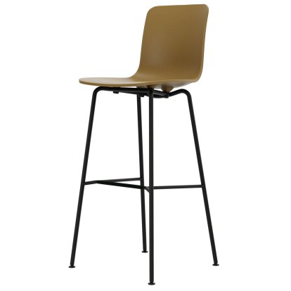 HAL RE Bar Stool, Cardboard RE, Bar version: 780mm, Powder-coated basic dark