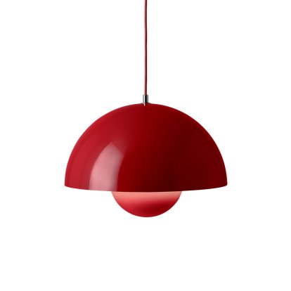 Flowerpot VP7 Pendant Lamp, Vermilion red