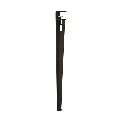 Tiptoe Table Leg, 75 cm, Dark varnished steel