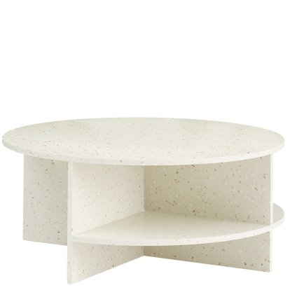 Halves Coffee Table, Terrazzo off-white